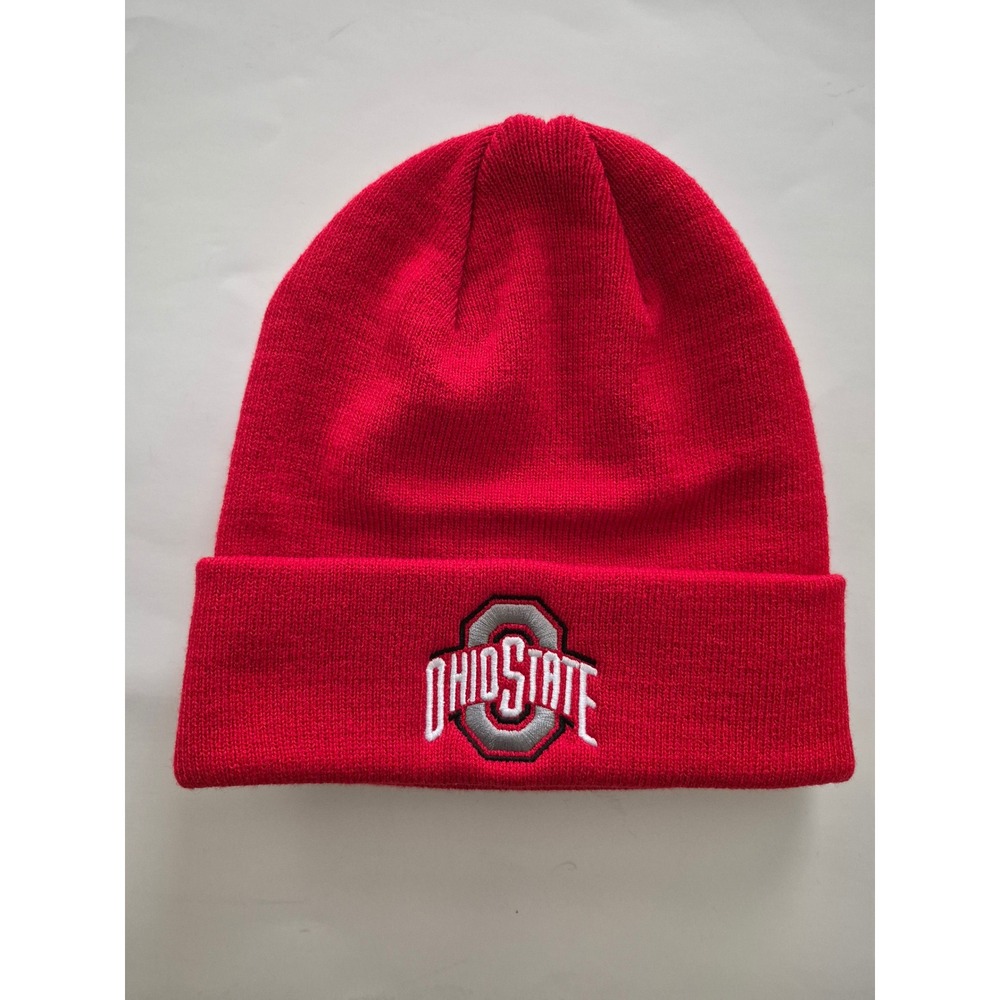 Ohio State Buckeyes Red Knit Beanie Hat Officially Licensed Colosseum